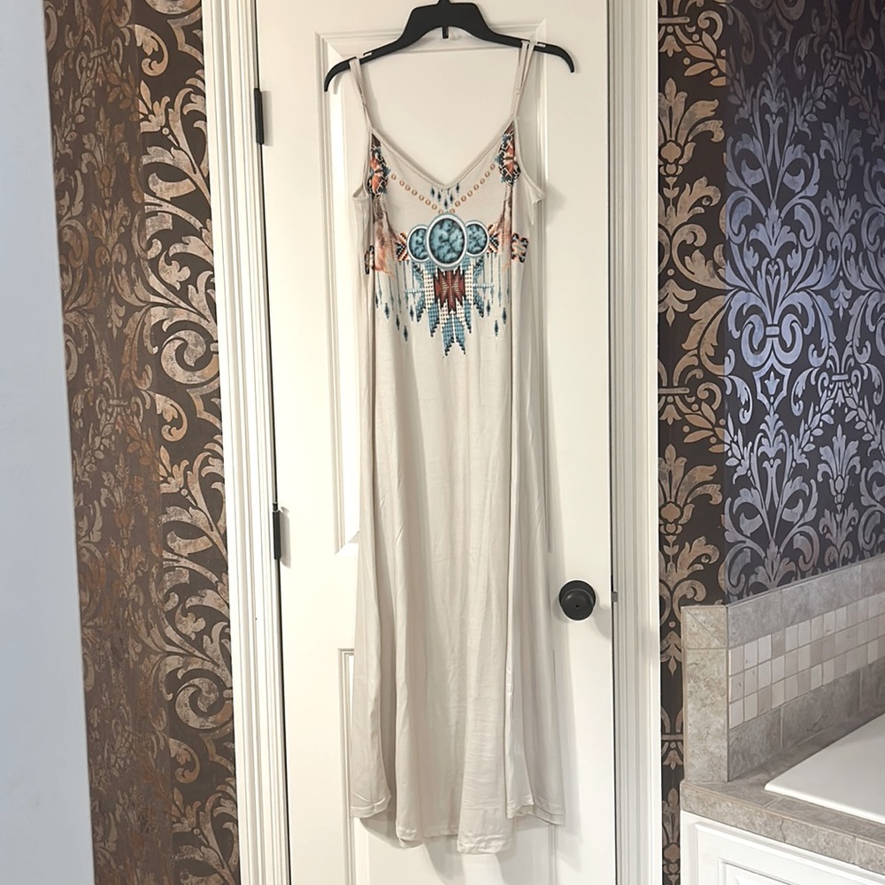 Sundress with tribal design Medium